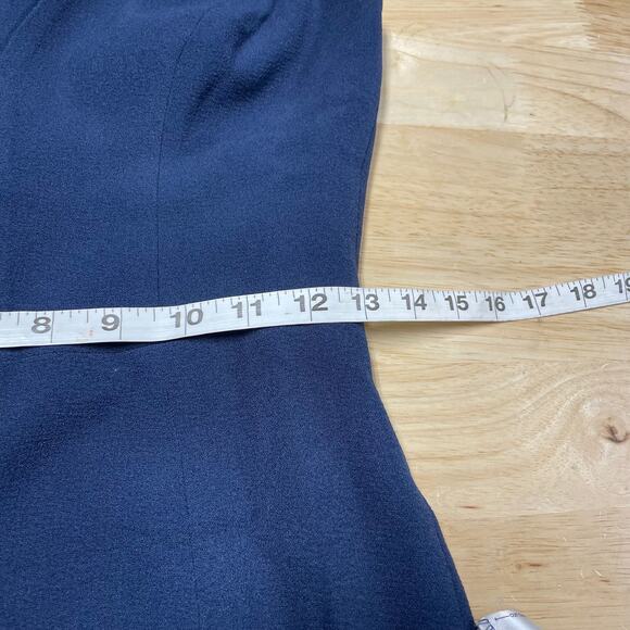 Dress The Population NWT Sandra Plunging V-Neck Sleeveless Crepe Gown Size S - Picture 6 of 9